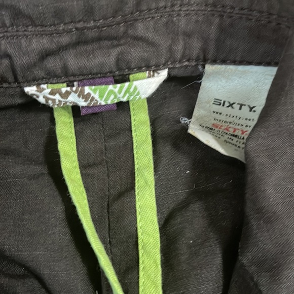 Sixty men’s military jacket brown distressed size European 50 small us 38 - Picture 3 of 9